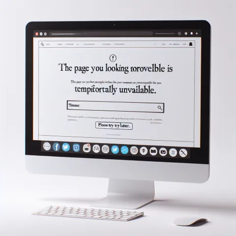 The page you are looking for is temporarily unavailable. please try again later.