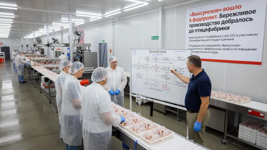 «Выксунское» вошло в федпроект. Бережливое производство добралось до птицефабрики